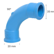 Curva 90° Radio Largo 63mm